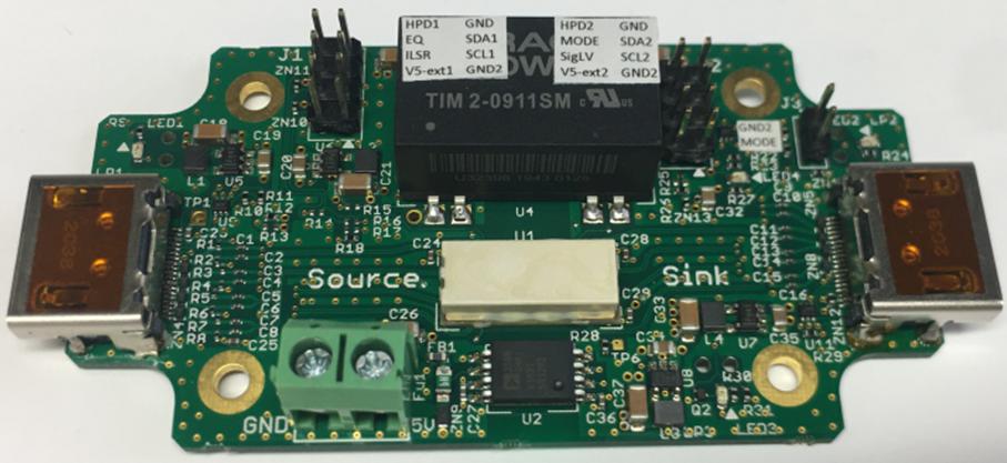 HDMI 2.0 Isolator Chip Evaluation Board with HDMI Connectors
